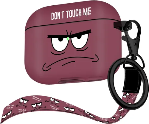 Miniatura 10 de Funda para Airpods Pro de 2ª generación 2022, Don't Touch Me para Airpods Pro 2 con llavero, funda suave y bonita a prueba de golpes para mujeres