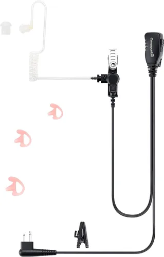 commountain Auriculares para Motorola Walkie Talkie y Radio con PTT/Mic, Compatible con CP200D CP100D R2 CP200 CP185 BPR40 CLS1410 CLS1110 RMU2040