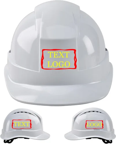 Miniatura 39 de Casco de seguridad personalizado para construcción Casco de trabajo de seguridad con suspensión de trinquete ajustable de ala completa con carcasa