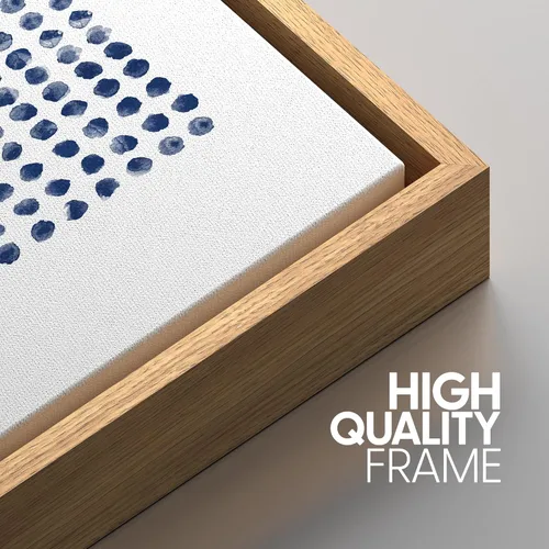 Miniatura 349 de SIGNWIN Lienzo enmarcado para pared, arte con pinceladas de flujo neutro en tonos beige abstractos, ilustraciones, arte moderno, decorativo