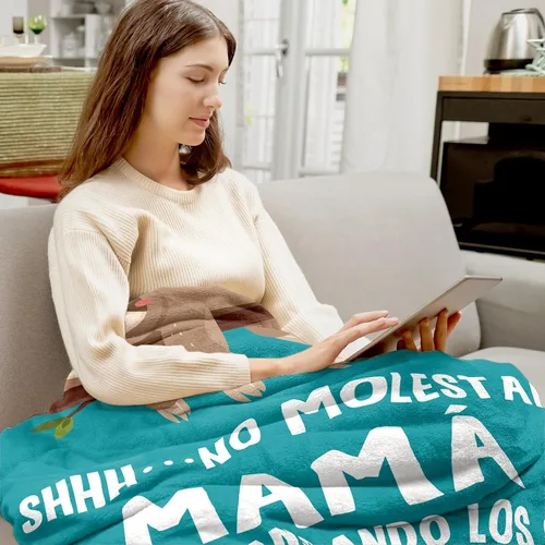 Miniatura 3 de Manta para el Día de la Madre, regalos para mamá en español, regalos para el Día de la Madre, regalos de cumpleaños para mamá en español de parte