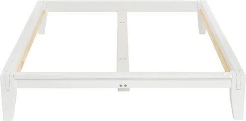 Miniatura 7 de Main + Mesa Yume - Cama moderna de plataforma de madera maciza con carpintería japonesa, acabado negro, tamaño Queen