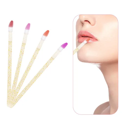 Miniatura 3 de Juego de 300 brochas desechables para labios (dorado)