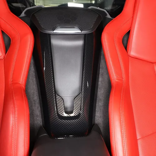 Miniatura 4 de CHEAYAR Funda de cargador de teléfono con patrón de fibra de carbono compatible con Chevrolet Corvette C8 2020-2023, funda de carga inalámbrica