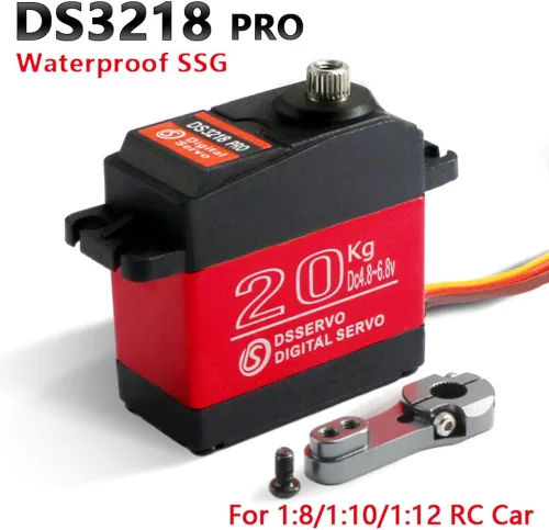 Miniatura 2 de ZOSKAY Servo de alto par con engranaje de metal, servo digital estándar 25KG/0.13S 6.8V para autos RC 1/8 1/10 (ángulo de control 20kgPRO 270)