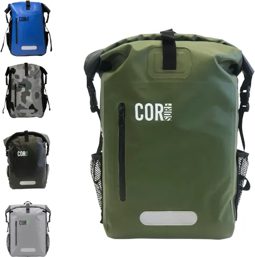 Miniatura 12 de COR Surf Mochila impermeable con funda para laptop Senderismo resistente, mochila seca para kayak Cierre enrollable (camuflaje de 40 litros)