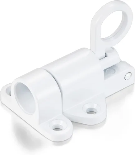 Miniatura 7 de INIRET 2 paquetes de pestillos de cierre automático, cerradura de puerta de resorte blanco, cierre de perno resistente, cerradura automática