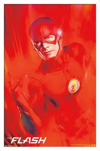 Miniatura 13 de Trends International DC Comics TV - The Flash - Póster de pared de arte clave, 14.725 x 22.375 pulgadas, versión enmarcada de madera de granero