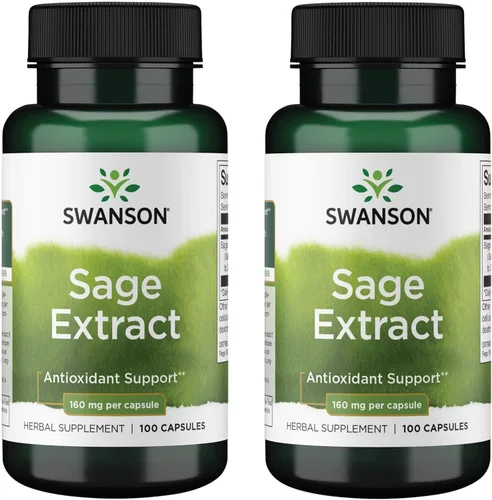 Miniatura 4 de Swanson Extracto de salvia – Suplemento de hierbas que promueve la salud y protección total del cuerpo – Fórmula natural para apoyo general