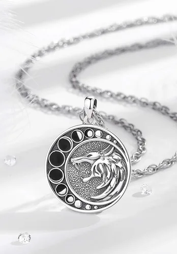 Miniatura 3 de CELESTIA Collares vikingos de plata de ley 925 para hombres y mujeres, martillo de Thorslobo vikingorunas vikingasYggdrasil
