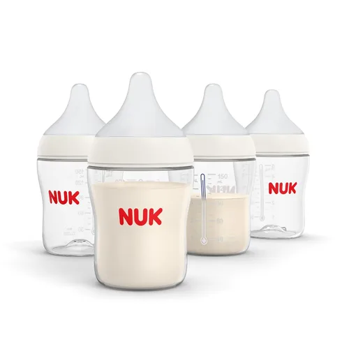 Miniatura 13 de NUK Perfect Match 2 en 1 Biberón Natural y Anticólicos con Flujo Lento, Tetina Ancha y Adaptable, 5 oz, Paquete de 2