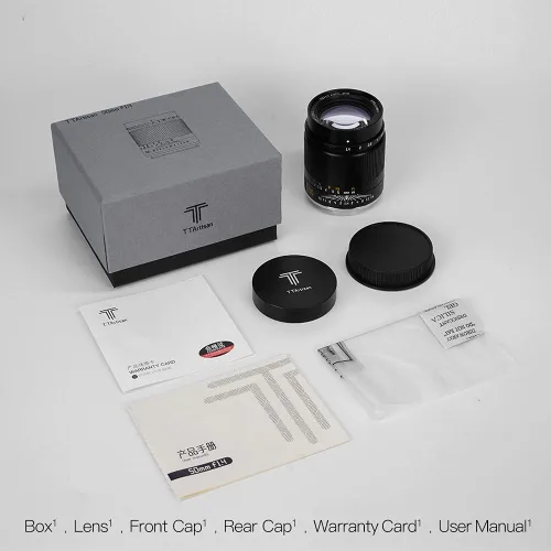 Miniatura 6 de TTArtisan Lente de cámara sin espejo F1.4 de 1.969 in F1.4 con gran apertura manual, montaje en L compatible con S1, S1R, S1H, S5, L, T, TL, TL2, CL