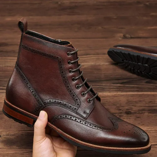 Miniatura 4 de Botas Oxford casuales para hombre, botas de vestir Chukka para hombre