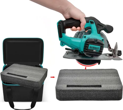 Miniatura 5 de Bolsa de herramientas universal para sierra circular DEWALT 20V MAX de 6.5 pulgadas DCS391B/DCS565B, para Makita XSS02Z 18V Sierra Circular, solo