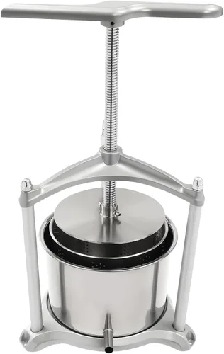 Miniatura 4 de Prensa de vino de frutas, máquina manual de jugo de 1.6 galones para hacer vino, tintura de sidra, manzana, verduras, miel y aceite de oliva prensa