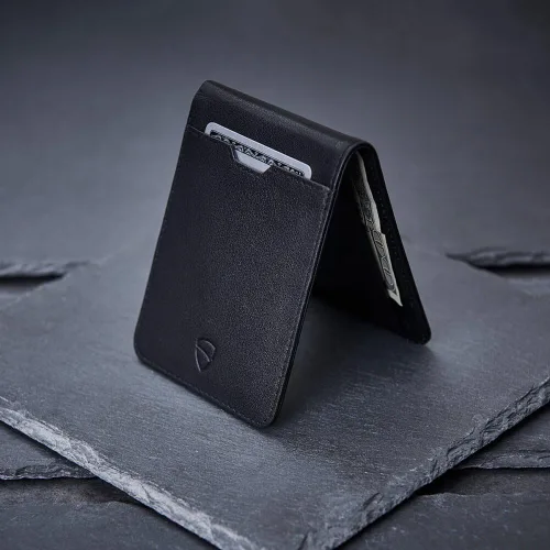 Miniatura 7 de Vaultskin MANHATTAN - Cartera delgada y minimalista plegable y soporte para tarjetas de crédito con bloqueo RFID e ideal para bolsillo frontal