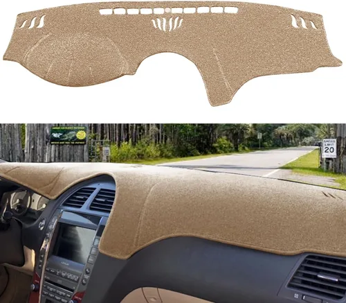 Miniatura 7 de Funda para salpicadero Fcovergurus de ajuste personalizado para Lexus ES300 ES330, protector de alfombrilla para salpicadero F116 (Beige)