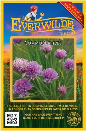 Miniatura 5 de Everwilde Farms - Semillas de hierbas de cebollino de 1 onza - Gold Vault