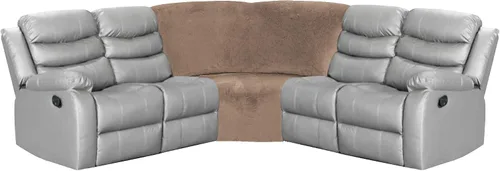 Miniatura 5 de Funda para asiento en forma de cuña de esquina de ULTICOR para sofá reclinable en L (negro)
