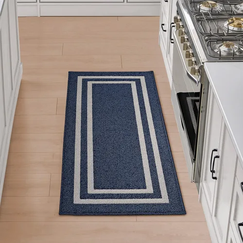 Miniatura 85 de Nautica Alfombra de pasillo Alfombras de interior para pasillos y entradas Alfombra antideslizante y antideslizante para puerta de entrada