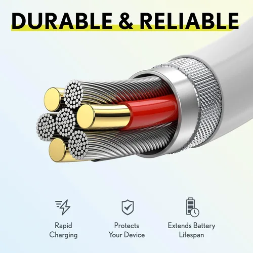 Miniatura 6 de Overtime Cable Lightning para iPhone, certificado MFI, cable de carga USB-A a Lightning portátil e inteligente, cable de carga rápida de Apple
