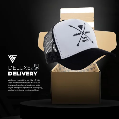 Miniatura 93 de Urban Effort Gorra trasera de malla, para hombres y mujeres, gorra de béisbol de 5 paneles, gran cierre a presión para caza y senderismo