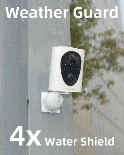 Miniatura 5 de virtavo VistaFlask Cámaras de seguridad 2K inalámbricas para exteriores, alimentadas por pilas, detección de movimiento de IA, para seguridad