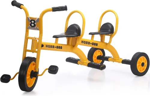 Miniatura 10 de Triciclo para niños de 3 a 5 años, patio de juegos preescolar, triciclos para niños, triciclo tándem para guardería, bicicleta tándem para niños