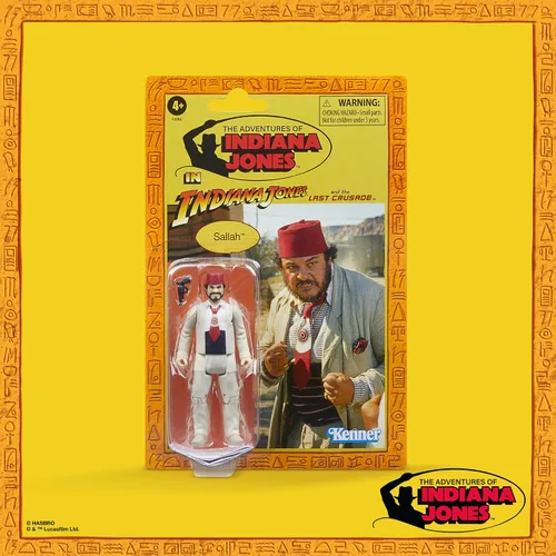 Miniatura 5 de Indiana Jones and The Last Crusade Retro Collection Figura de acción de Sallah, 3.75 pulgadas, juguetes para niños a partir de 4 años