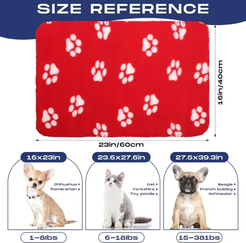 Miniatura 2 de Chumia 28 Piezas Manta para Cachorros al Por Mayor Manta Pequeña de Forro Polar para Mascotas para Cachorros Perros Gatitos Gatos Mascotas Suave