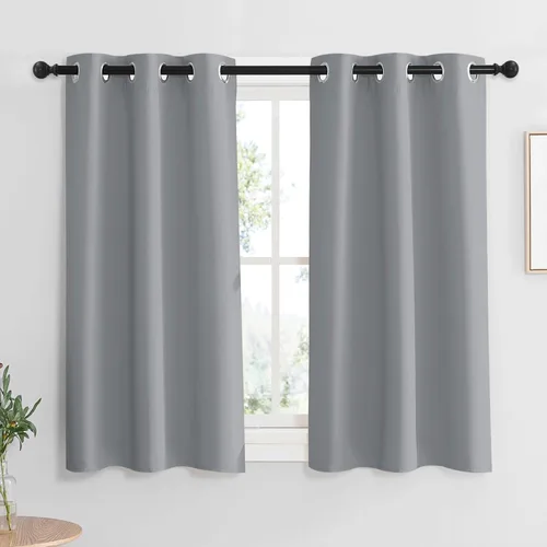 Miniatura 135 de RYB HOME Cortinas opacas de cocina de 36 pulgadas de largo, tratamiento de privacidad para ventanas pequeñas, aislamiento térmico, telón de fondo