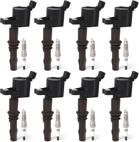 Miniatura 22 de Paquete de 8 bobinas de encendido UF535 de 8 piezas y bujías de iridio compatibles con Mercedes-Benz CLS550 E550 S550 GL450 SL550 ML550 S450 CL550