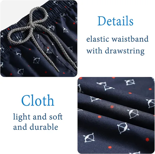 Miniatura 4 de Biwisy Mens Swim Trunks Quick Dry Beach Shorts Mesh Lining Swimwear Bathing Suits with Pockets