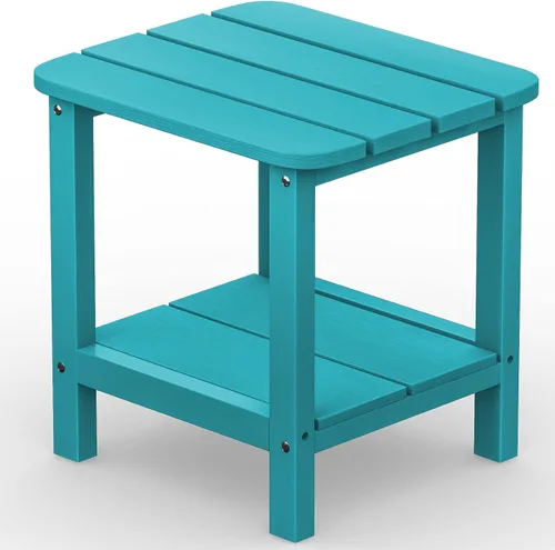 Miniatura 37 de SERWALL Mesa auxiliar Double Adirondack, Mesa auxiliar de forma rectangular, Negra