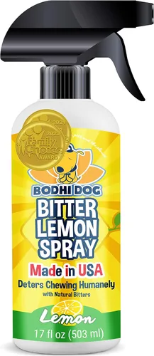 Miniatura 7 de Bodhi Dog Spray de limón amargo – Spray antimasticable para perros, gatos, cachorros y gatitos – Ayuda de entrenamiento para masticar – Seguro