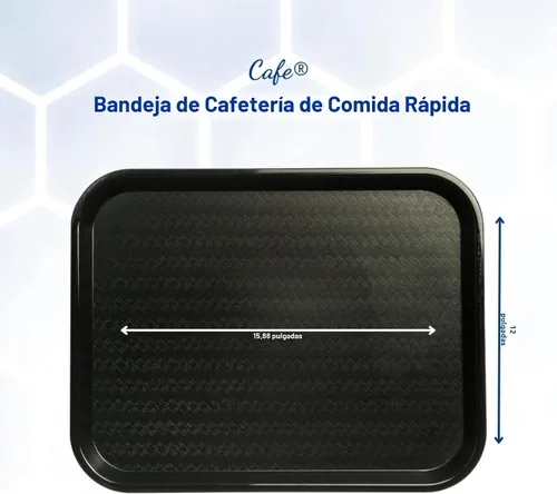 Miniatura 4 de Carlisle FoodService Products Bandeja de comida rápida para cafetería, 14 x 18 pulgadas, polipropileno duradero con superficie antideslizante