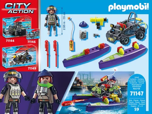 Miniatura 8 de Playmobil Tactical Police All Terrain Quad