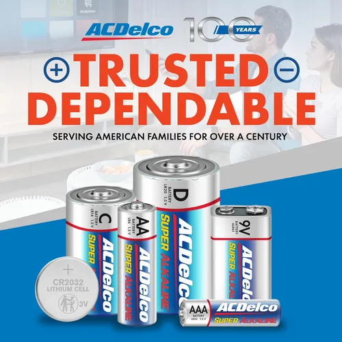 Miniatura 6 de ACDelco 100 pilas AAA, batería súper alcalina de máxima potencia, vida útil de 10 años, embalaje resellable