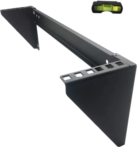 Miniatura 9 de Estante vertical de montaje en pared de 1U de 19 pulgadas, soporte de panel de conexión de montaje en pared resistente para equipos de datos y red