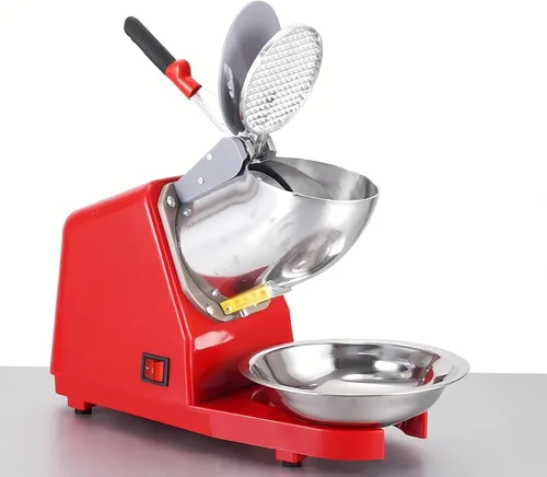 Miniatura 7 de Afeitadora eléctrica de hielo de 4 cuchillas trituradora de hielo de 209 lbs/hr Máquina de afeitar de hielo de acero inoxidable de 300 W