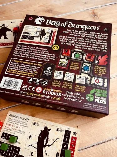 Miniatura 4 de Bag of Dungeon–Juego de Mesa de Aventura Fantástica para Familias y Fanáticos de RPG 1–4 Jugadores, Edades 7+ Explorador de Mazmorras Clásico
