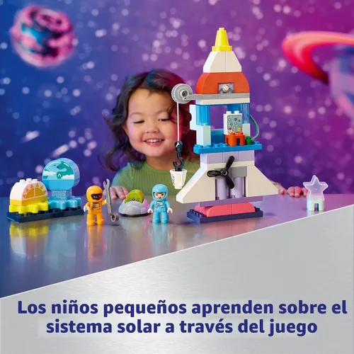 Miniatura 5 de LEGO DUPLO - Transbordador espacial 3 en 1, juguete de construcción para niños y niñas, a partir de 3 años, regalo para Navidad, actividad