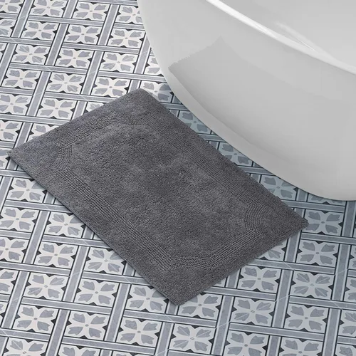 Miniatura 14 de Laura Ashley - Tapete de baño reversible de algodón, decoración de baño de alta calidad, lavable a máquina, altamente absorbente, 17 x 24 pulgadas