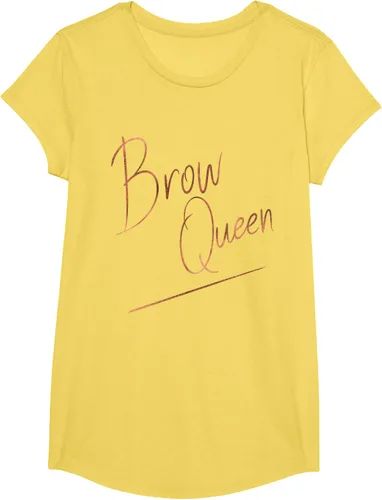 Miniatura 12 de Brow Queen Ombre - Camiseta de escritura a mano, regalo para artista de maquillaje, Negro, S