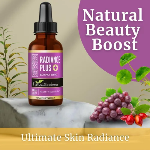 Miniatura 2 de Herbal Goodness Radiance Boost - Colágeno líquido de 1 onza – Vital Proteins Péptidos de colágeno, glutatión liposomal, vitaminas para uñas y piel