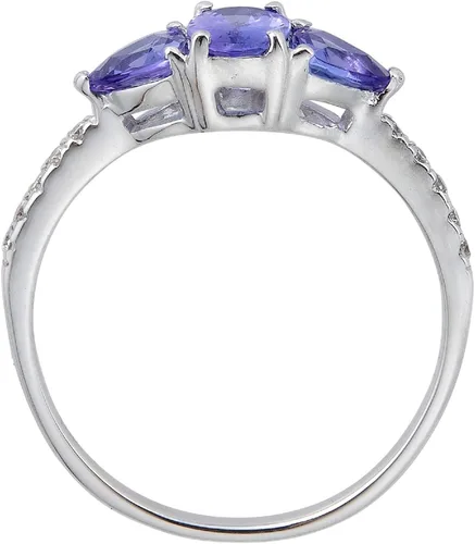 Miniatura 2 de Gin & Grace Anillo de tanzanita azul de oro blanco de 10 quilates (I1, I2) (talla 7) para mujer, Metal Metal Piedra preciosa Piedra, tanzanita