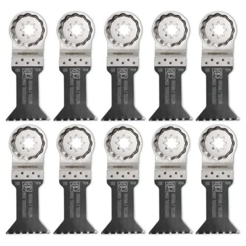 Miniatura 39 de Fein Starlock Plus 63502161260 - Hoja de sierra de larga duración con corte E, corte de precisión para madera, paneles de yeso y plásticos