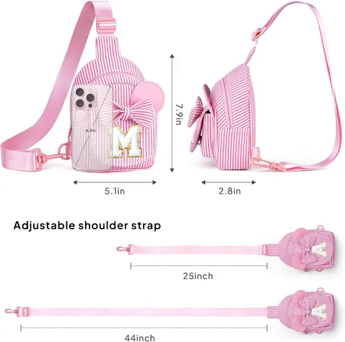 Miniatura 6 de Bolso bandolera para niñas pequeñas, regalos para el día de San Valentín para niños y niñas, regalo de cumpleaños para niños, hija, hermana, niña