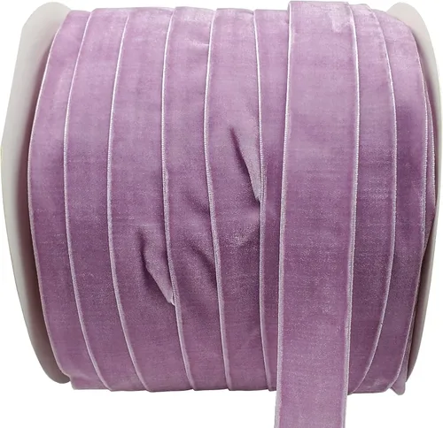 Miniatura 10 de Bobina de cinta de terciopelo de 10 yardas, disponible en muchos colores (Beige, 1 1/2 pulgadas)