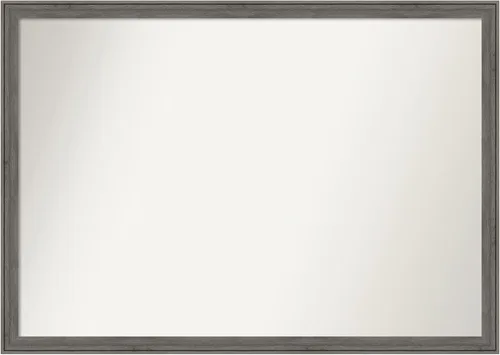 Miniatura 192 de Amanti Art Espejo personalizado, espejo de baño gris plomo a rayas, espejo de pared o espejo de tocador de baño sobre el fregadero
